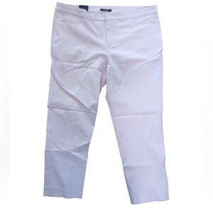 Chaps pink pants slack, slimming fit mid-rise, NWT, 20W,